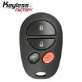 Keyless Factory keyless factory:  Toyota  4-Button Keyless Entry Remote / GQ43VT20T R-TOY-20T-4